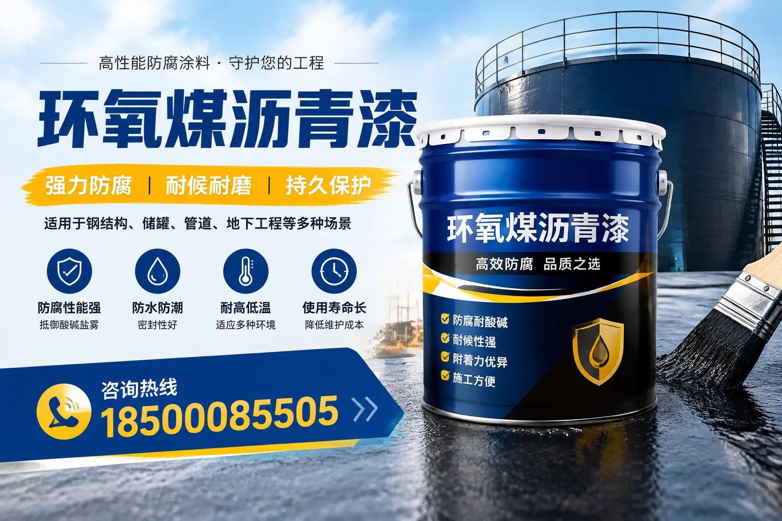 环氧煤沥青漆在工业中的应用,淮北企业的选择